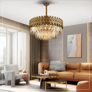 Regal Radiance Round Chandelier.