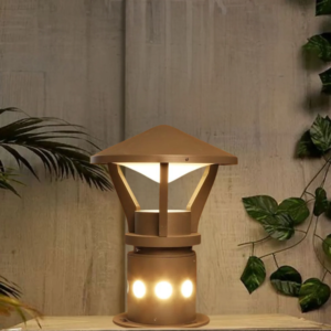 Tri Glow Modern Outdoor Bollard Light