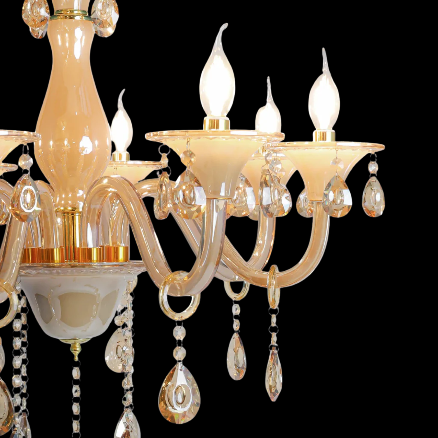 Timeless European Design Inspired by traditional European elegance, this chandelier brings a royal and sophisticated look that enhances both classic and modern interiors. • Royal & Grand Ambiance (1)