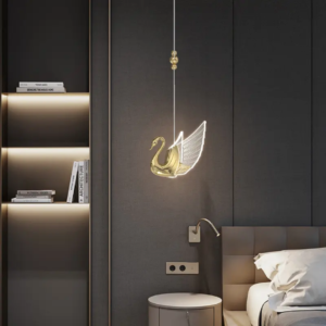 Gloden Swan Hanging Light