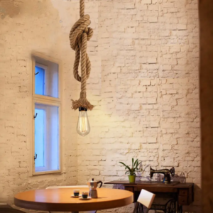 Rope Twist Hanging Light