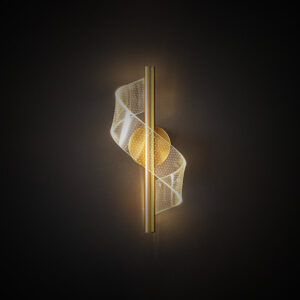 Golden Ribbon Wall Light